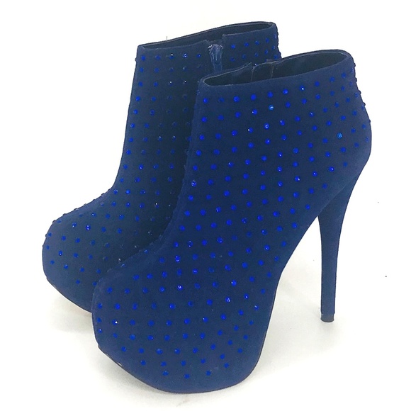 Wild Pair Evie Rhinestone Platform Heels Size 6.5 - Picture 4 of 7